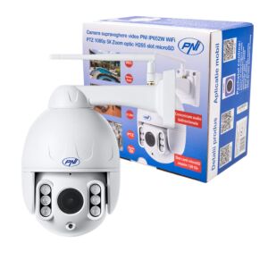 PNI IP652W WiFi PTZ 1080p 2MP 5X optični zoom video nadzorna kamera H265 reža za microSD Nočni vid 50m IP66 Alarm gibanja