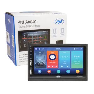 Avtomobilski multimedijski predvajalnik PNI A8040 z Androidom 13, 2GB DDR3/ROM 32GB, 7 inčni zaslon, CarPlay, Android Auto, 2 x USB, BT