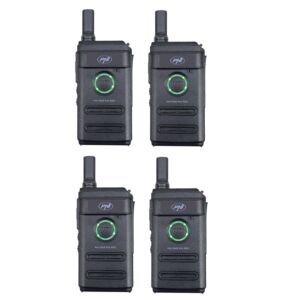 Komplet 4 prenosnih radijskih postaj PNI PMR R10 PRO, 446MHz, 0,5W, 16 programabilnih kanalov, 16 PMR in 50 CTCSS ter 104 DCS tonov