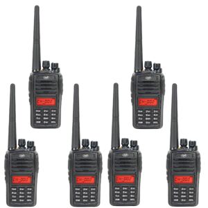 Komplet 6 prenosnih radijskih postaj PNI PMR R18, 446MHz, 0,5W, 128 kanalov, 16 PMR in 50 CTCSS ter 104 DCS tonov, FM radio, prog.