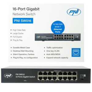 Stikalo PNI SW016, 16 x 10/100/1000 Mbps