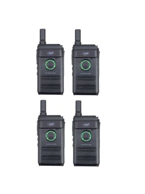 Komplet 4 prenosnih radijskih postaj PNI PMR R10 PRO, 446MHz, 0,5W, 16 programabilnih kanalov, 16 PMR in 50 CTCSS ter 104 DCS tonov