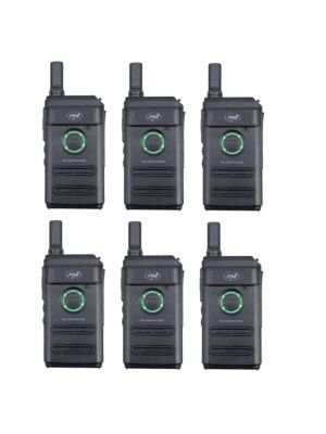 Komplet 6 prenosnih radijskih postaj PNI PMR R10 PRO, 446MHz, 0,5W, 16 programabilnih kanalov, 16 PMR in 50 CTCSS ter 104 DCS tonov