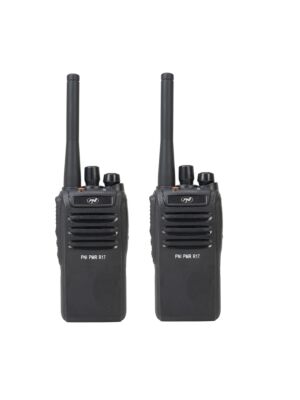 Komplet 2 prenosnih radijskih postaj PNI PMR R17 446MHz, 0,5W, 16 PMR kanalov in 50 CTCSS in 104 DCS tonov, programabilna, Li-Ion