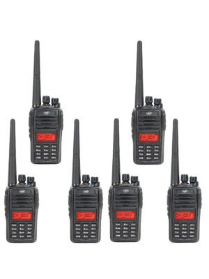 Komplet 6 prenosnih radijskih postaj PNI PMR R18, 446MHz, 0,5W, 128 kanalov, 16 PMR in 50 CTCSS ter 104 DCS tonov, FM radio, prog.