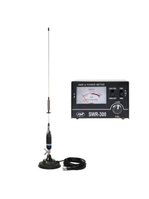 CB antena PNI S75 z magnetom in reflektometrom za merjenje SWR